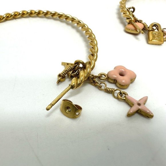 Authentic LOUIS VUITTON M65481 Accessories Creole - Sweet Monogram hoop Pierce - Picture 7 of 10